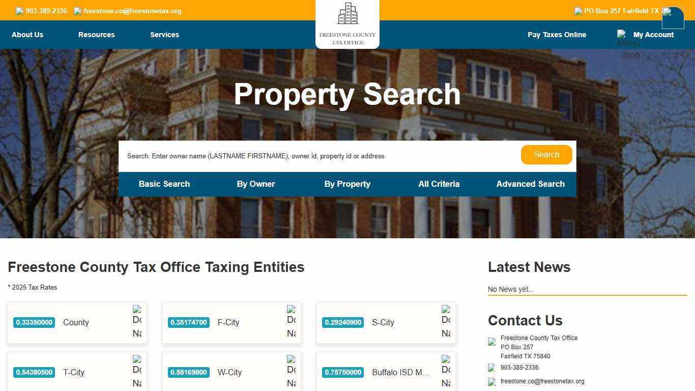 Freestone County Tax Office